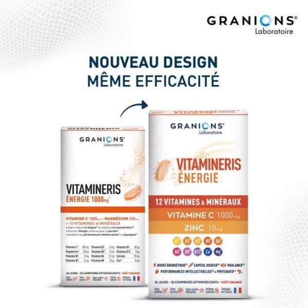 Vitamineris Énergie 1000mg - 30 comprimés