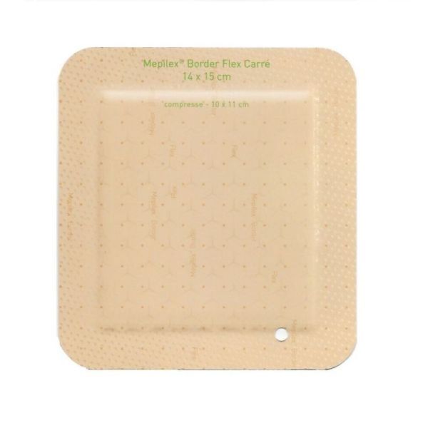 Border Flex Pansement Hydrocellulaire Carré - 14 x 15 cm