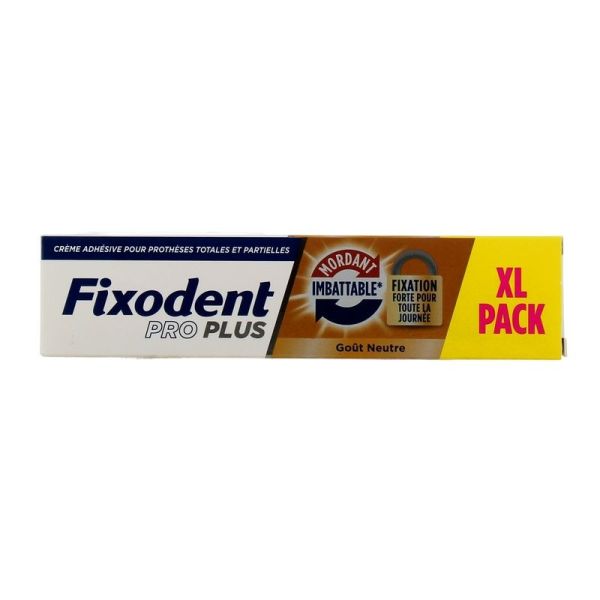 Crème Adhésive Pour Prothèses Totales et Partielles Barrière Anti-Particules Arôme Frais PRO PLUS - 40 g