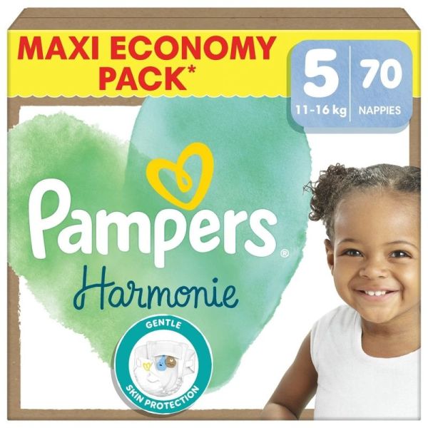 HARMONIE - Couches Bébé - Taille 5 - De 11 à 16 kg - 70 unités