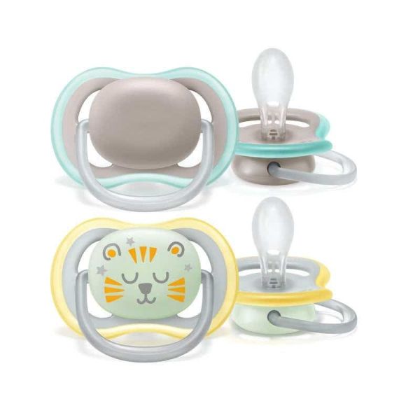 Ultra Air Day & Night - Sucettes orthodontiques 18M+ - Lot de 2