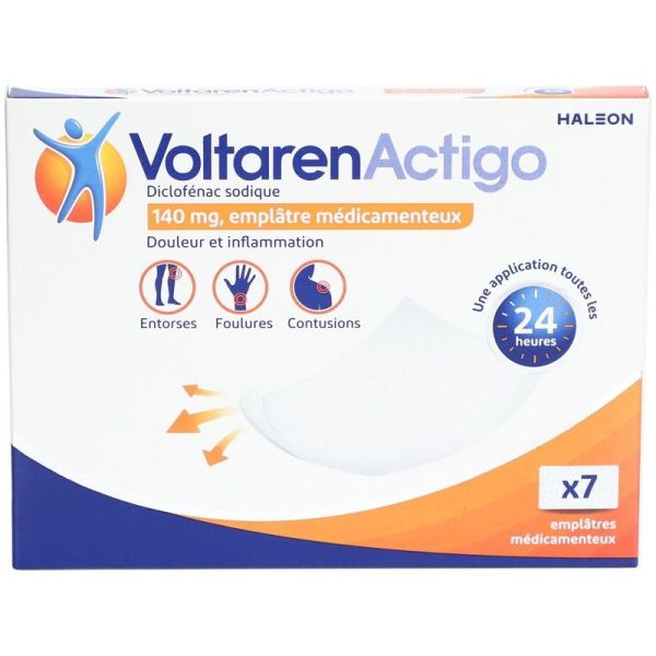 Emplâtre médicamenteux Voltarenactigo - 7 patchs