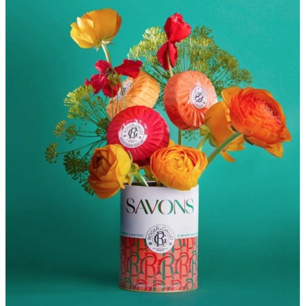 Coffret 3 savons bienfaisants Gingembre rouge, Néroli & Œillet mignardise - 3 x 100g