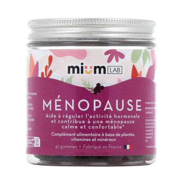 Mium Lab Gummies ménopause sans sucres - 42 gummies