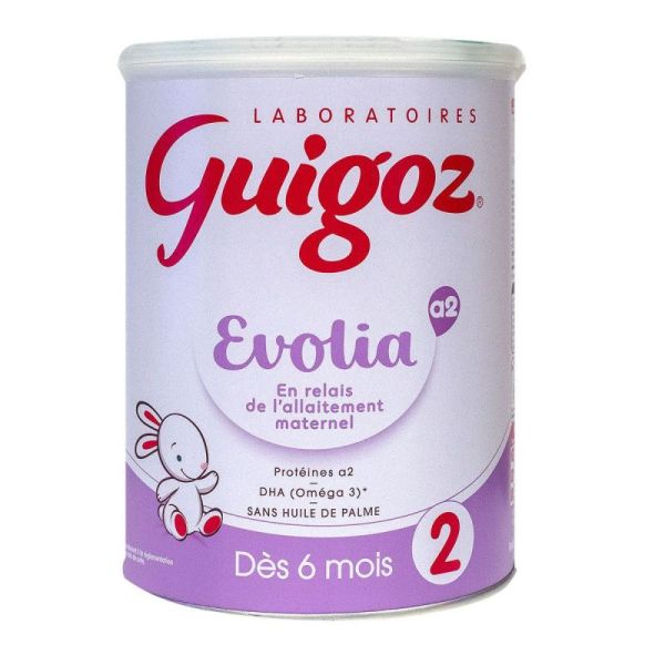 Guigoz Evolia a2 Lait 2ème Âge Dès 6 Mois - 800 g