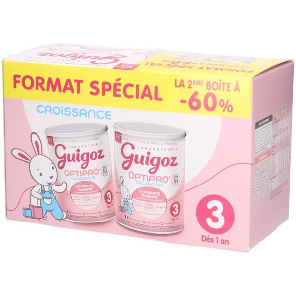 Optipro® Croissance - 3ème âge - Lot de 2 x 780 g