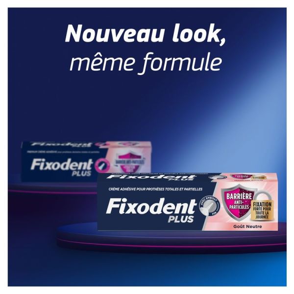 Crème Adhésive pour Prothèses Barrière Anti-Particules + Fixation Forte - 40 g