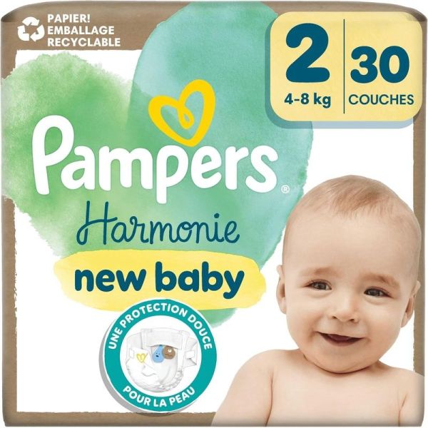 Couches Harmony - Taille 2, 30 unités