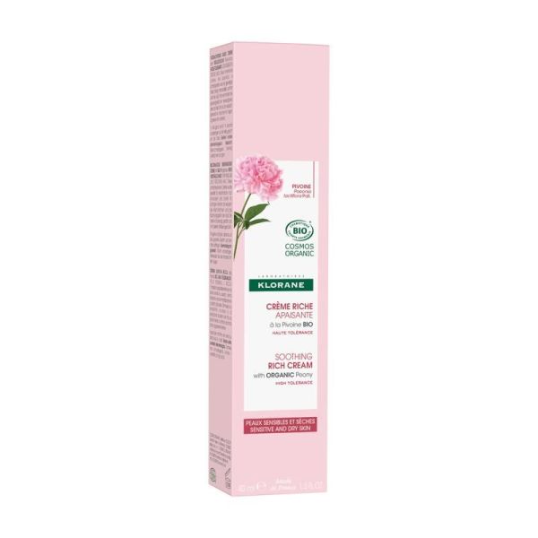 Pivoine Crème Apaisante Riche à la Pivoine BIO - 40ml
