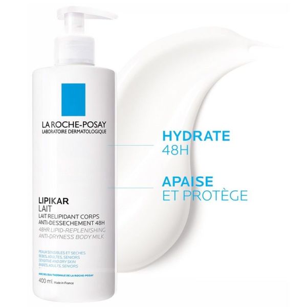 Lipikar Lait Relipidant Corps Anti-Dessèchement - 400ml