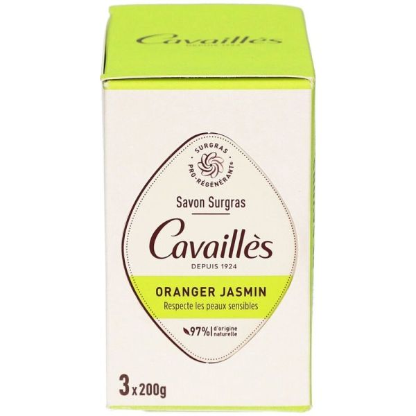 Savon Surgras Oranger Jasmin - 3 savons de 200 g