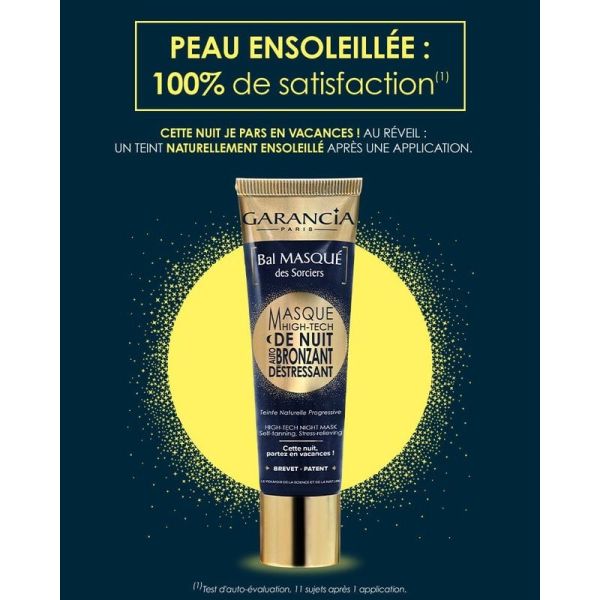 Masque de nuit High-Tech Autobronzant, Déstressant - 50 ml