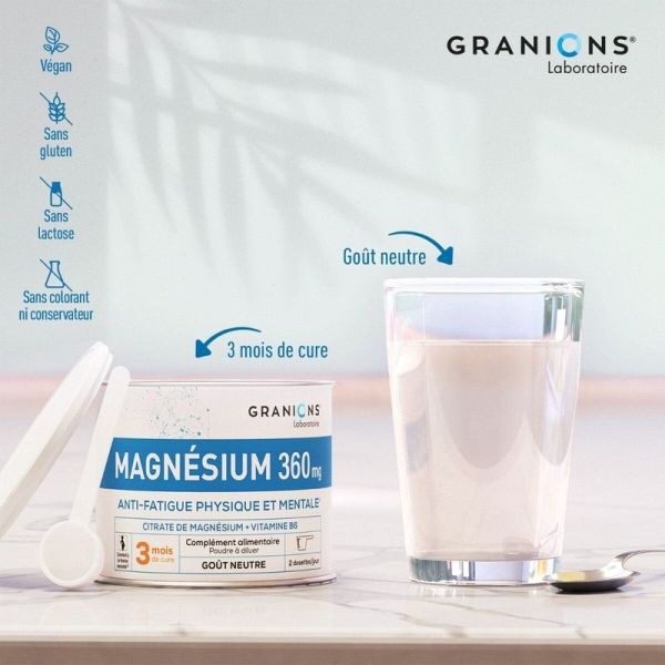 Citrate de Magnésium en poudre - 210g