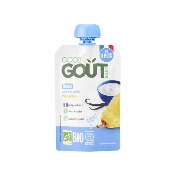 Brassé au lait de vache poire vanille - 90gr
