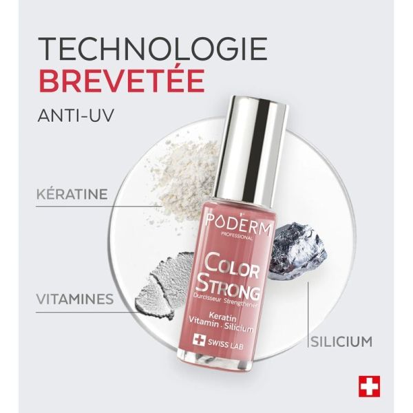 Vernis Color Strong Durcisseur - Bois de rose - 8 ml