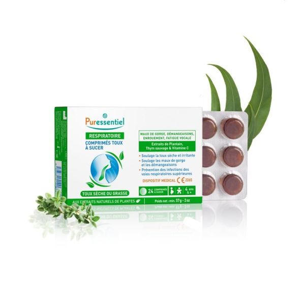 Respiratoire / Resp OK® Comprimés Toux à sucer - 24 comprimés