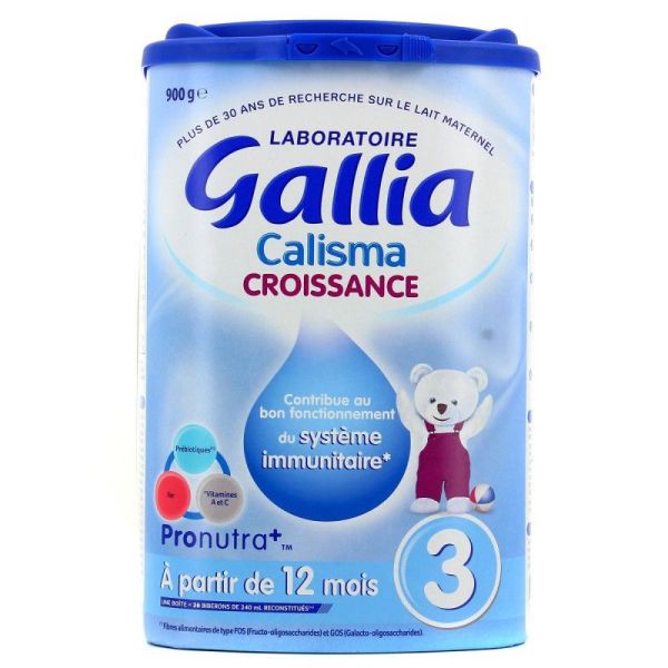 Gallia Calisma Croissance Lait 3ème Âge - 900g