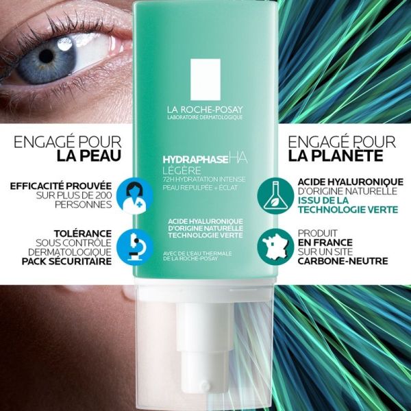 Hydraphase HA Légère Crème Hydratante Visage à l'Acide Hyaluronique - 40ml