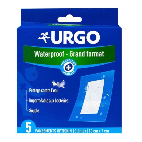 URGO Waterproof Grand Format - 5 pansements