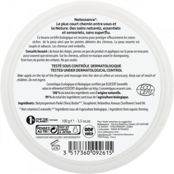 Karité Beurre Bio Équitable - 100g
