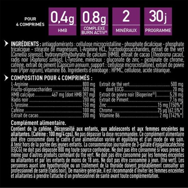 Construction musculaire Ripped Max Ultimate - 120 comprimés
