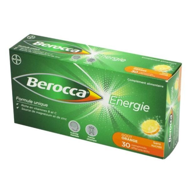Berocca Énergie Orange Comprimés Effervescents - 30 comprimés