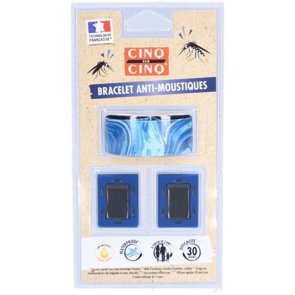 Bracelet Anti-Moustiques Bleu