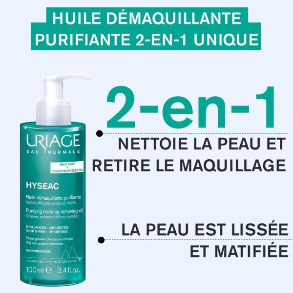 Huile Démaquillante Purifiante HYSEAC - 100 ml