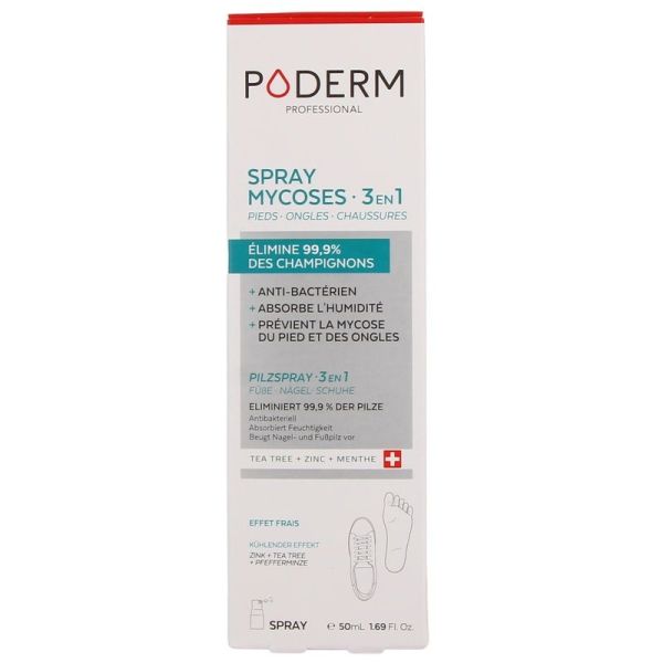 Poderm Spray Mycoses 3 en 1 - 50ml