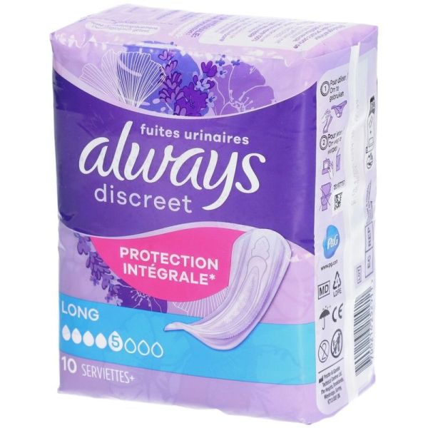 Serviettes Discrètes Long - Protection Intégrale