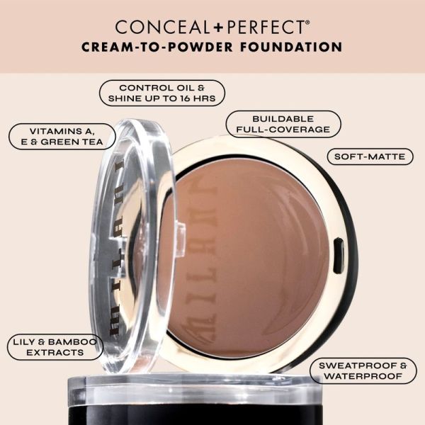 Fond de teint Conceal + Perfect Smooth Finish Cream To Powder