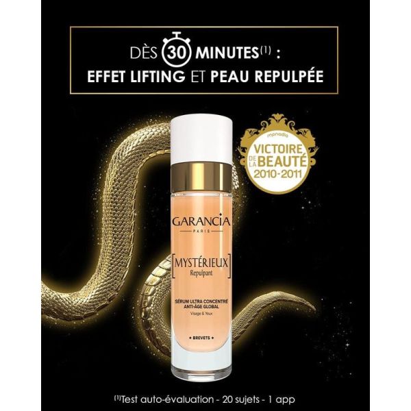 MYSTÉRIEUX Repulpant Sérum ultra concentré anti-âge global - Visage & yeux - 30 ml