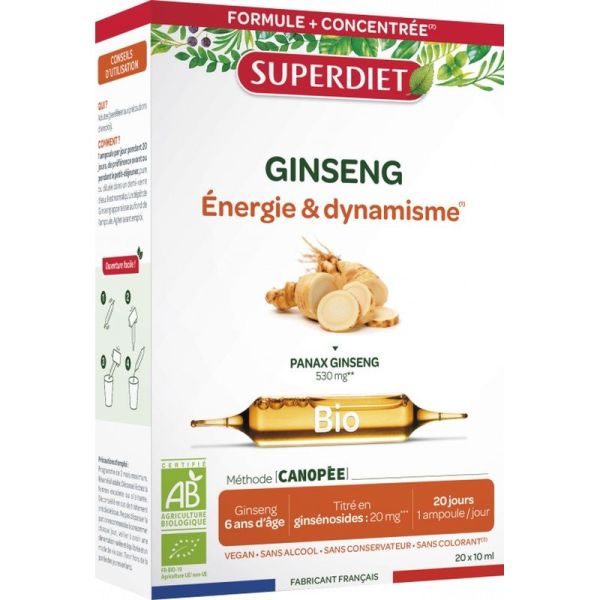 Ginseng Panax Bio - 20 ampoules