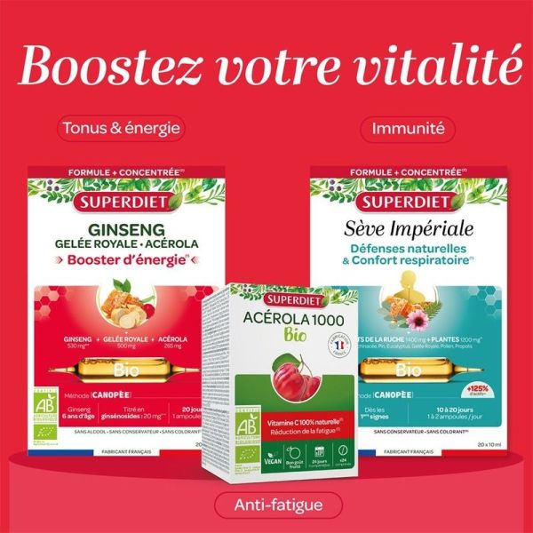 Ginseng Immunité Bio - 20 ampoules
