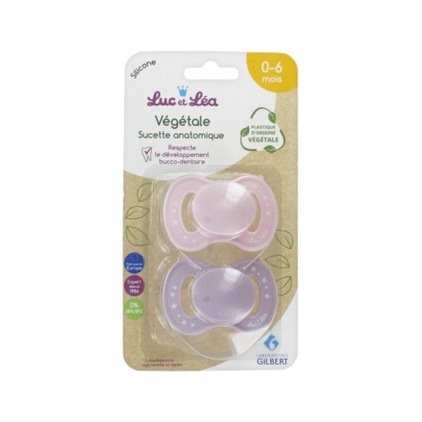 Sucette Anatomique Végétale Mixte 0-6M - Lot de 2