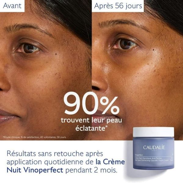 Vinoperfect Crème Nuit Anti-Taches à la Viniférine & Acide Glycolique - 50mL