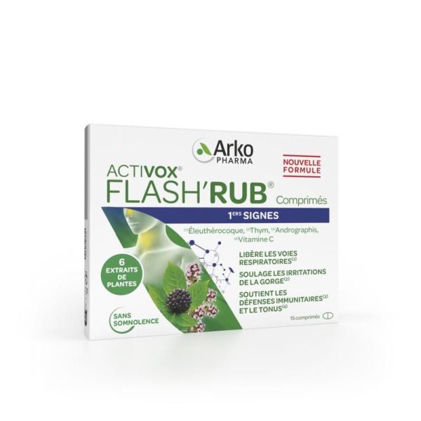 Activox Flash'Rub Comprimé 1ers signes