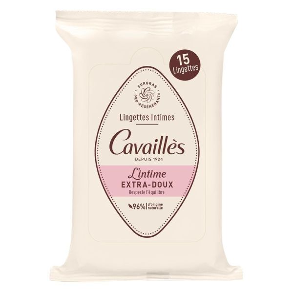 Hygiène intime Lingettes Intimes Extra-Doux - 15 lingettes