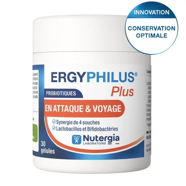 Ergyphilus Plus - En Attaque & Voyage - 30 Gélules