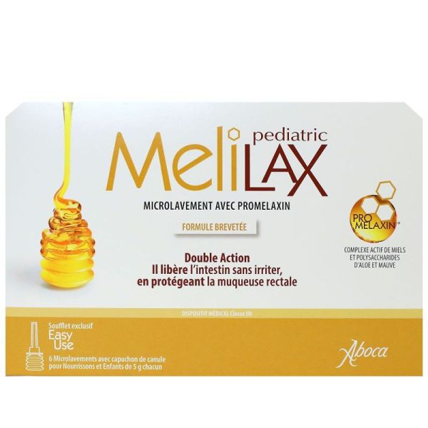Melilax Pediatric - 6 microlavements de 5g
