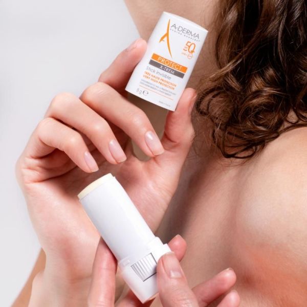 A-DERMA PROTECT X-TREM Stick solaire invisible SPF50+ - 8gr