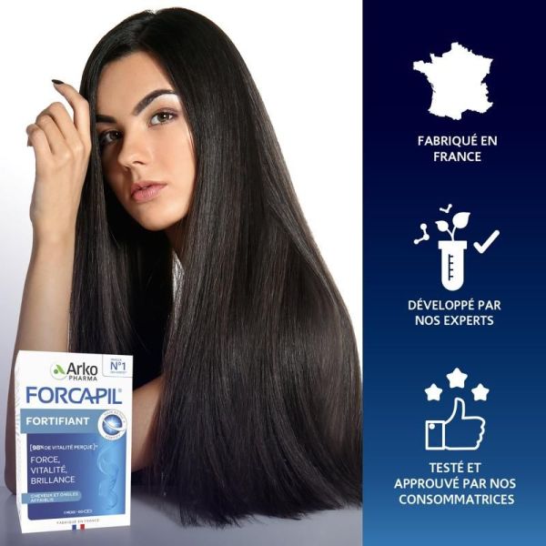 Forcapil® Fortifiant Cheveux et Ongles - Lot 3 mois