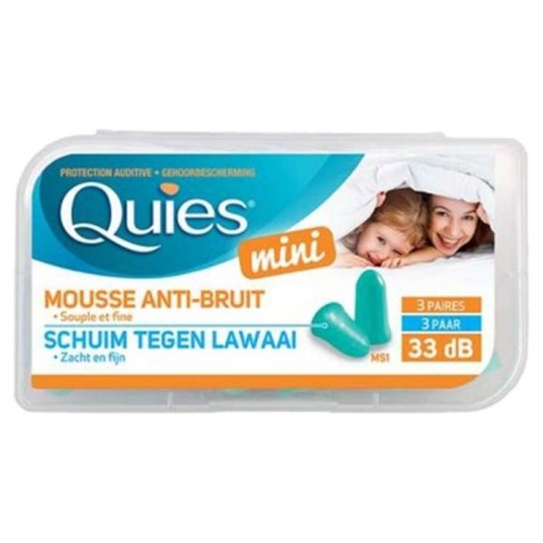 Mini Protection Auditive Mousse - 3 Paires