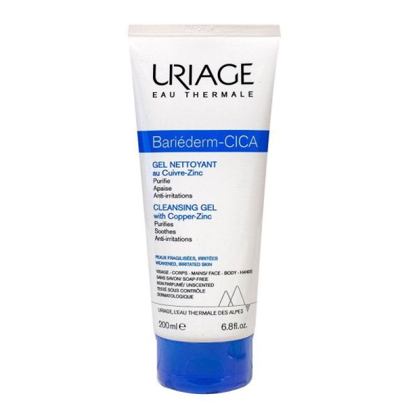 Uriage Bariéderm Cica Gel Nettoyant au Cuivre-Zinc - 200 ml