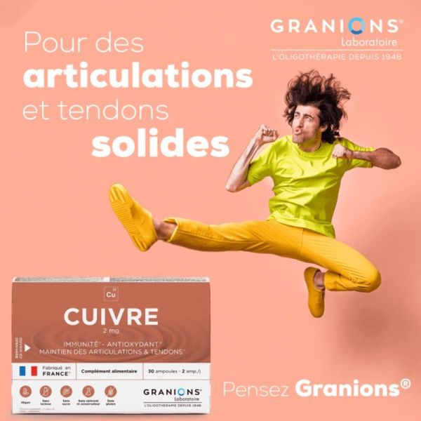 Cuivre 2 mg - 30 ampoules