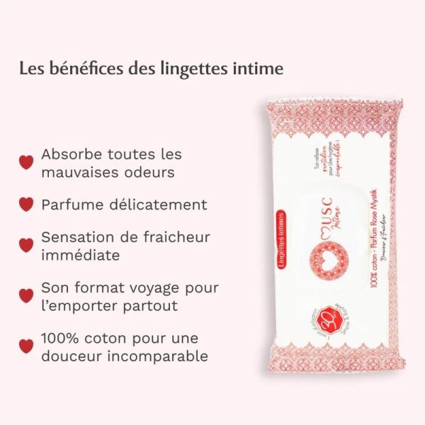Lingettes intimes Rose Mystik - 30 lingettes