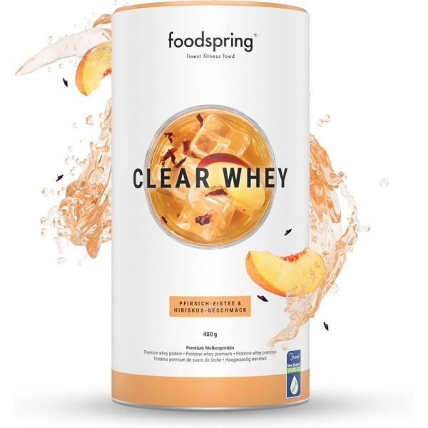 Clear Poudre Whey Thé Glacé Pêche-Hibiscus - 480g