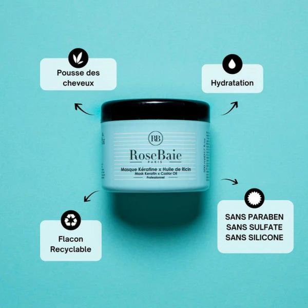 Masque Ricin Pousse & Hydratation - 500ml