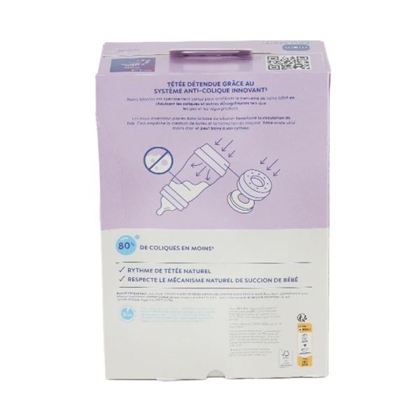 Easy Start - 2 biberons de 320 ml, 4 mois et +, débit 3