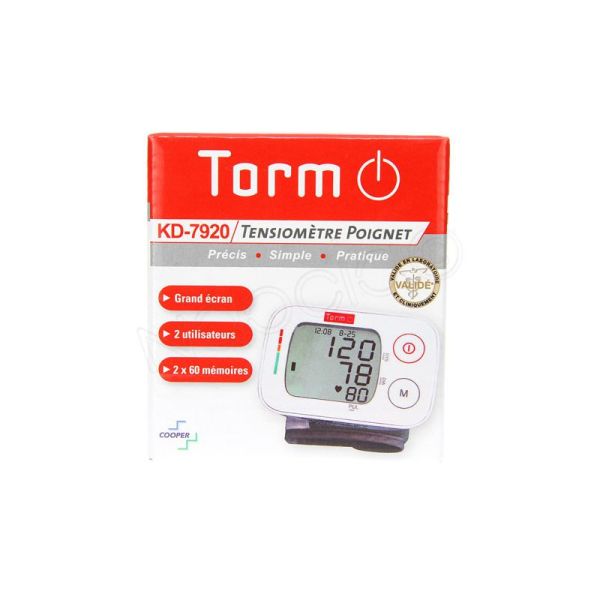 Torm Tensiomètre Poignet KD-7920 